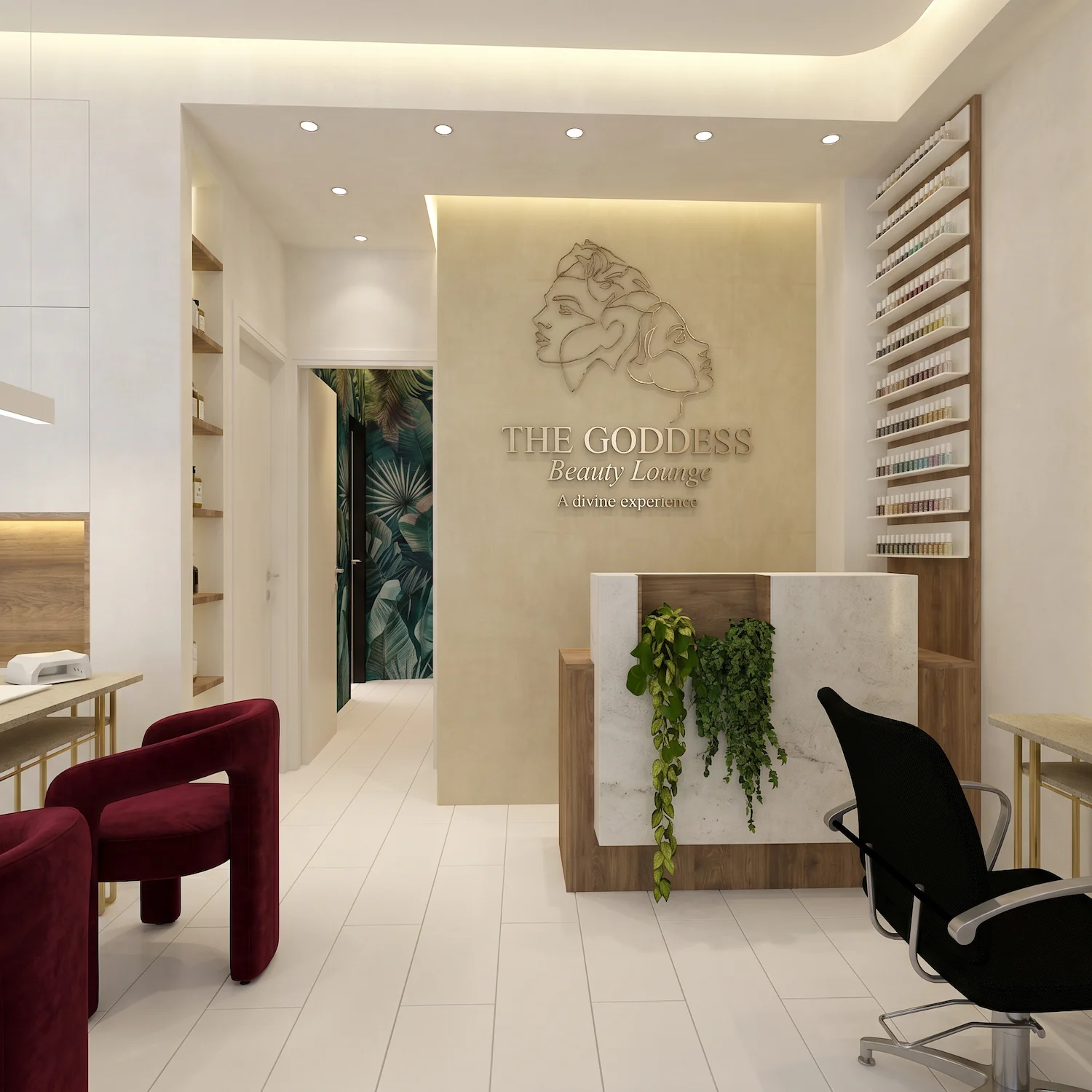 Goddess Lounge spa interior